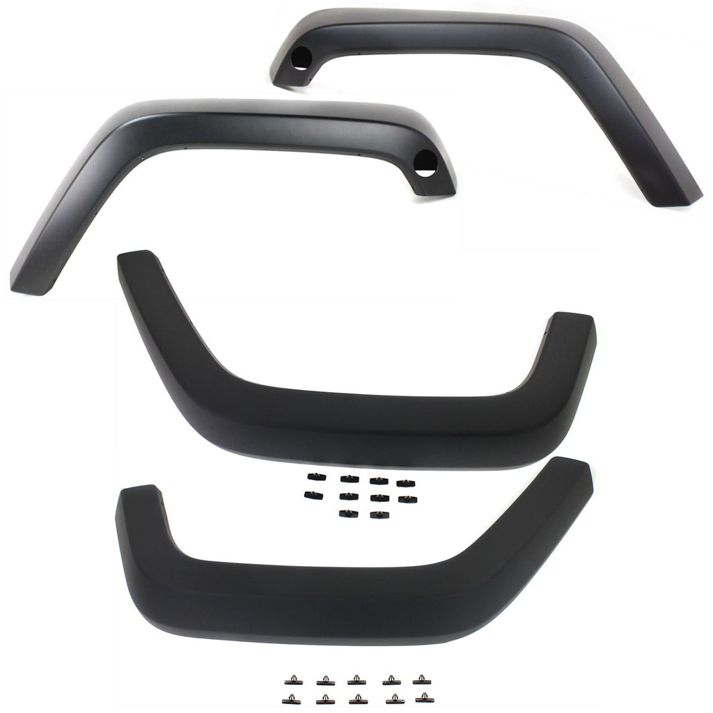 2007-2018 Jeep Wrangler & Wrangler JK Fender Flares - Front, Left & Right (5KC87TZZAJ)