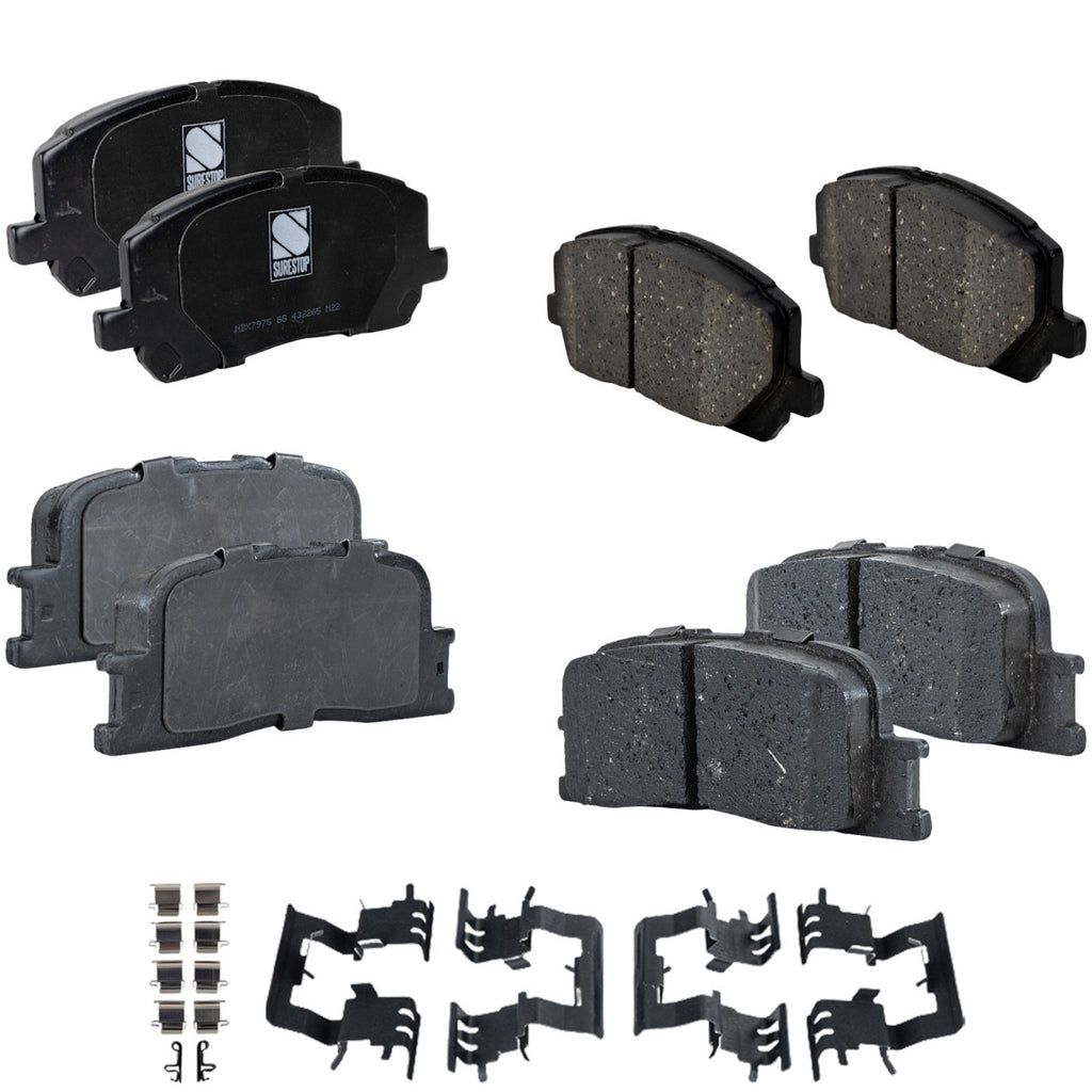 2001-2003 Toyota Highlander Brake Pads - Front & Rear (0446548030)