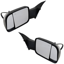 Pair Towing Mirrors Set of 2 Driver & Passenger Side Heated Left Right for 1500