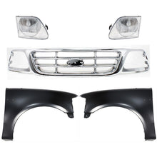 Load image into Gallery viewer, 1999-2004 Ford F-150, F-150 Heritage &amp; F-250 Fenders - Left &amp; Right, Chrome (XL3Z8200)