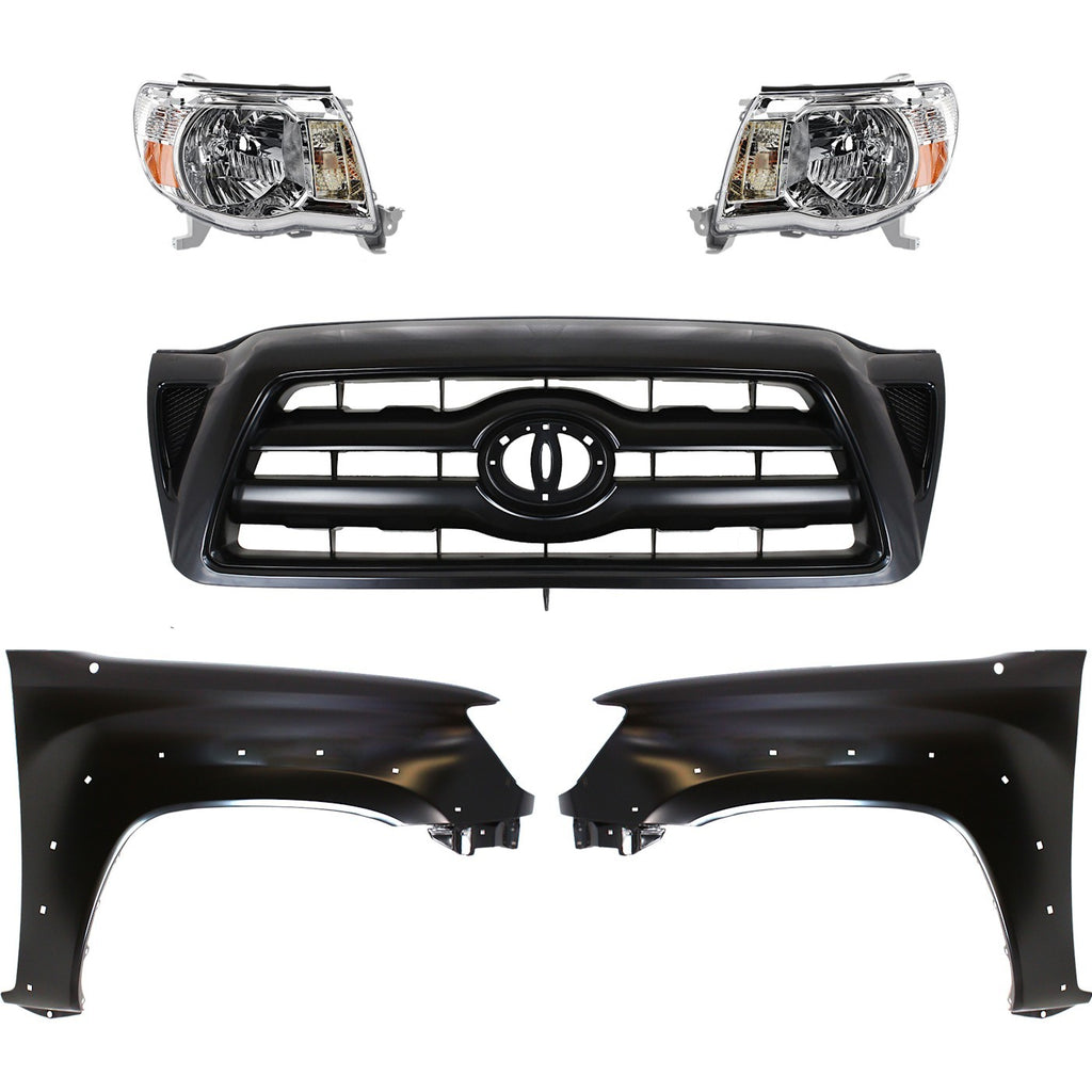 2005-2011 Toyota Tacoma Headlights - Halogen, Left & Right, Assembly (8111004163)