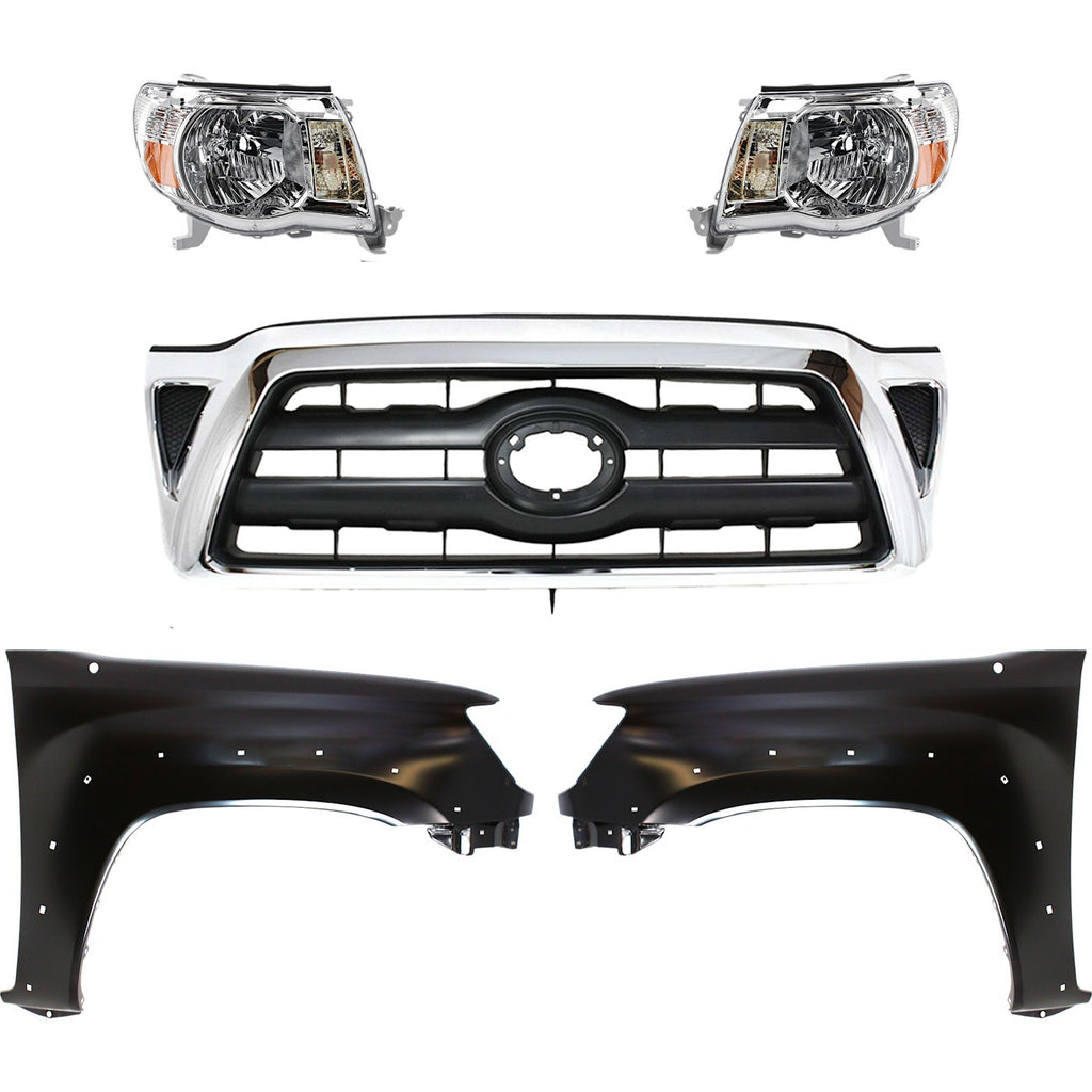 2005-2008 Toyota Tacoma Grille - Chrome, 4WD (5310004360)