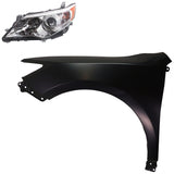 Headlight Kit For 2012-2014 Toyota Camry Left Side Assembly Halogen with Fender