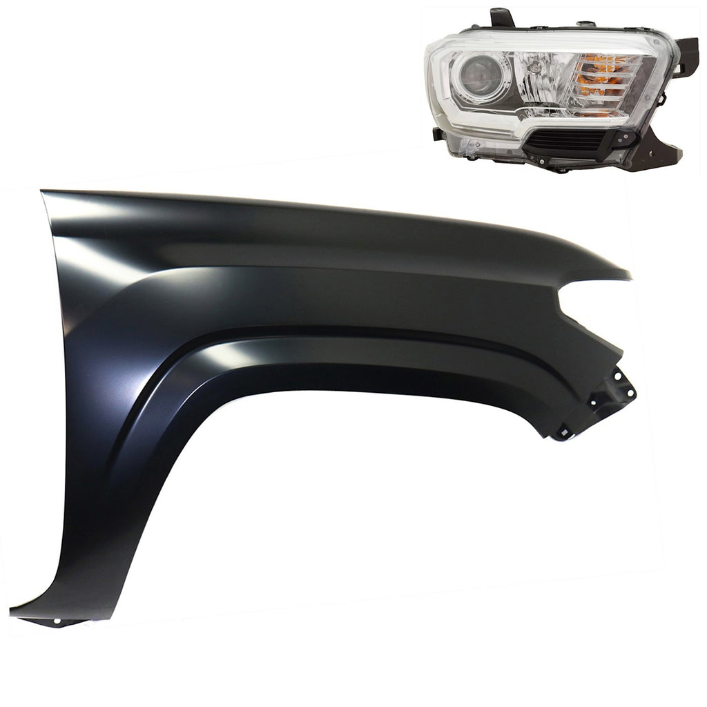 2018 Toyota Tacoma Fender - Halogen, Passenger Side, Assembly (8111004261)