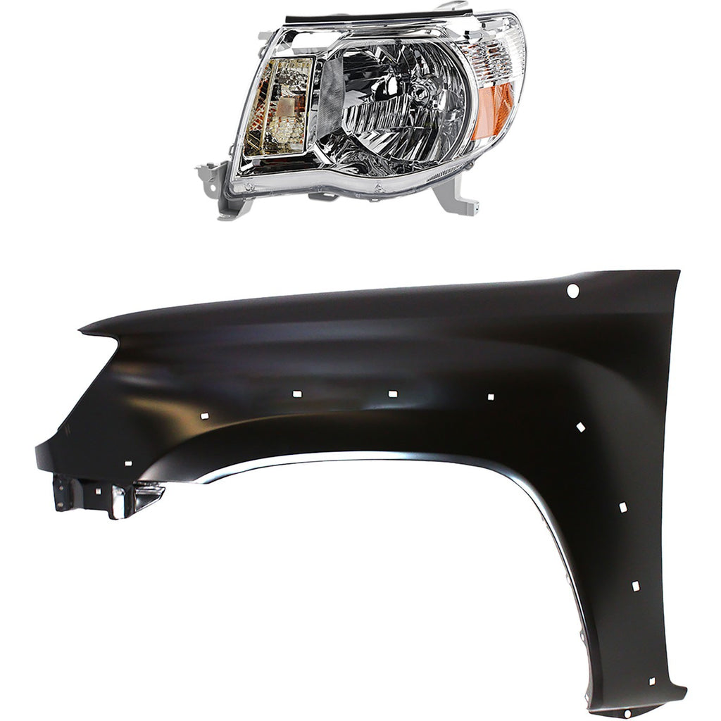 2005-2011 Toyota Tacoma Fender - Halogen, Driver Side, Assembly (8115004163)