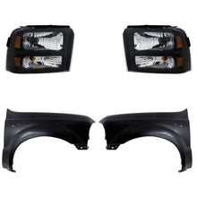 Load image into Gallery viewer, 2005-2007 Ford F-250 Super Duty &amp; F-350 Super Duty Headlights - Halogen, Left &amp; Right, Assembly (6C3Z13008CB)