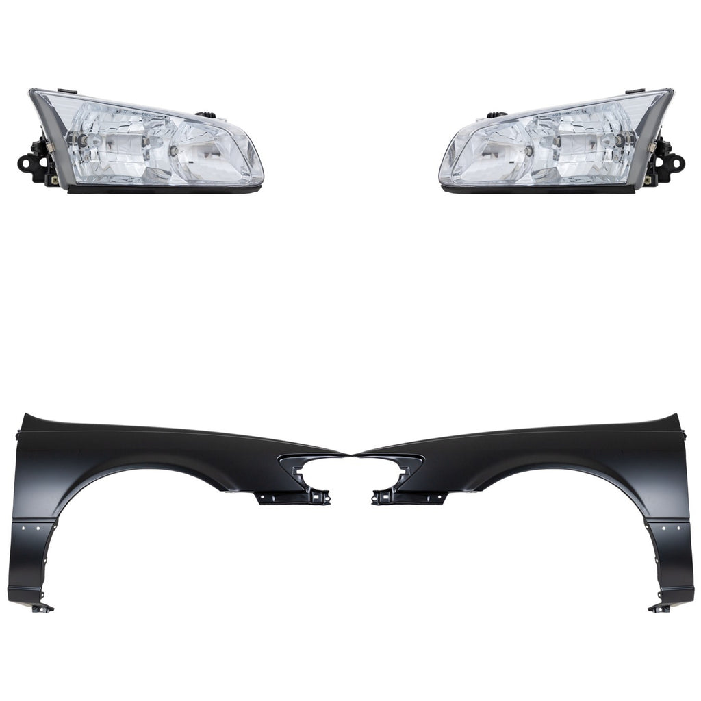 2000-2001 Toyota Camry Fenders - Front, Left & Right, Primed (53811AA020)
