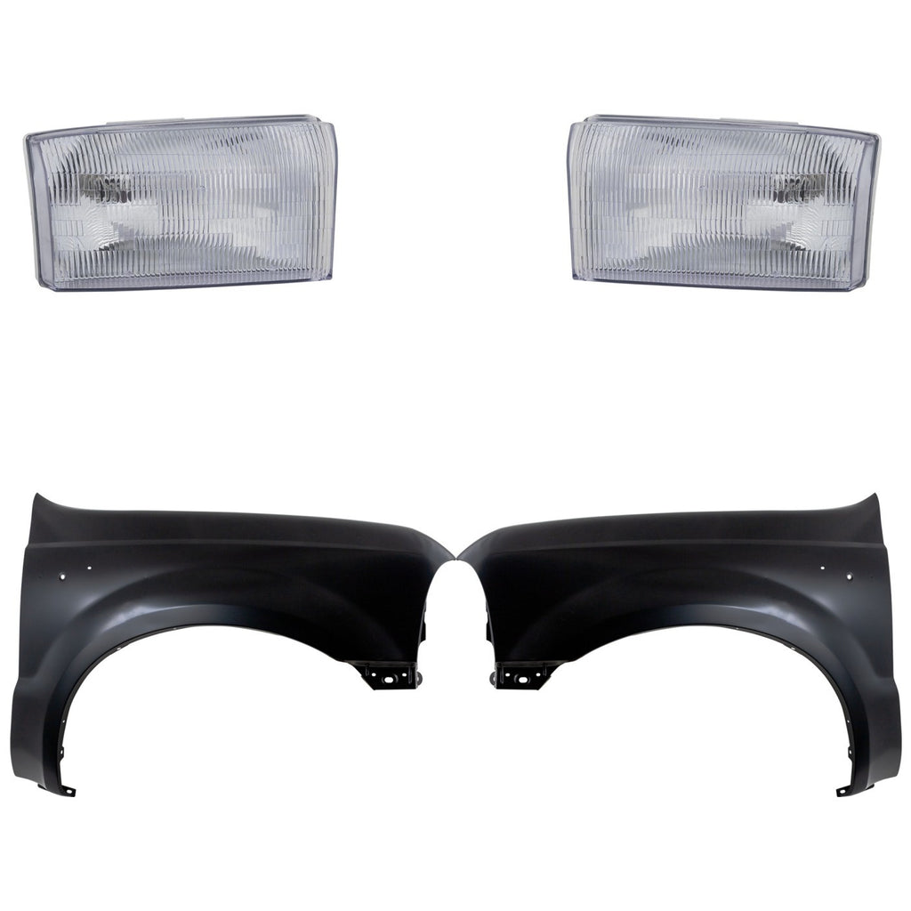2002-2004 Ford Fenders - Left & Right, Primed (F81Z16005AA)