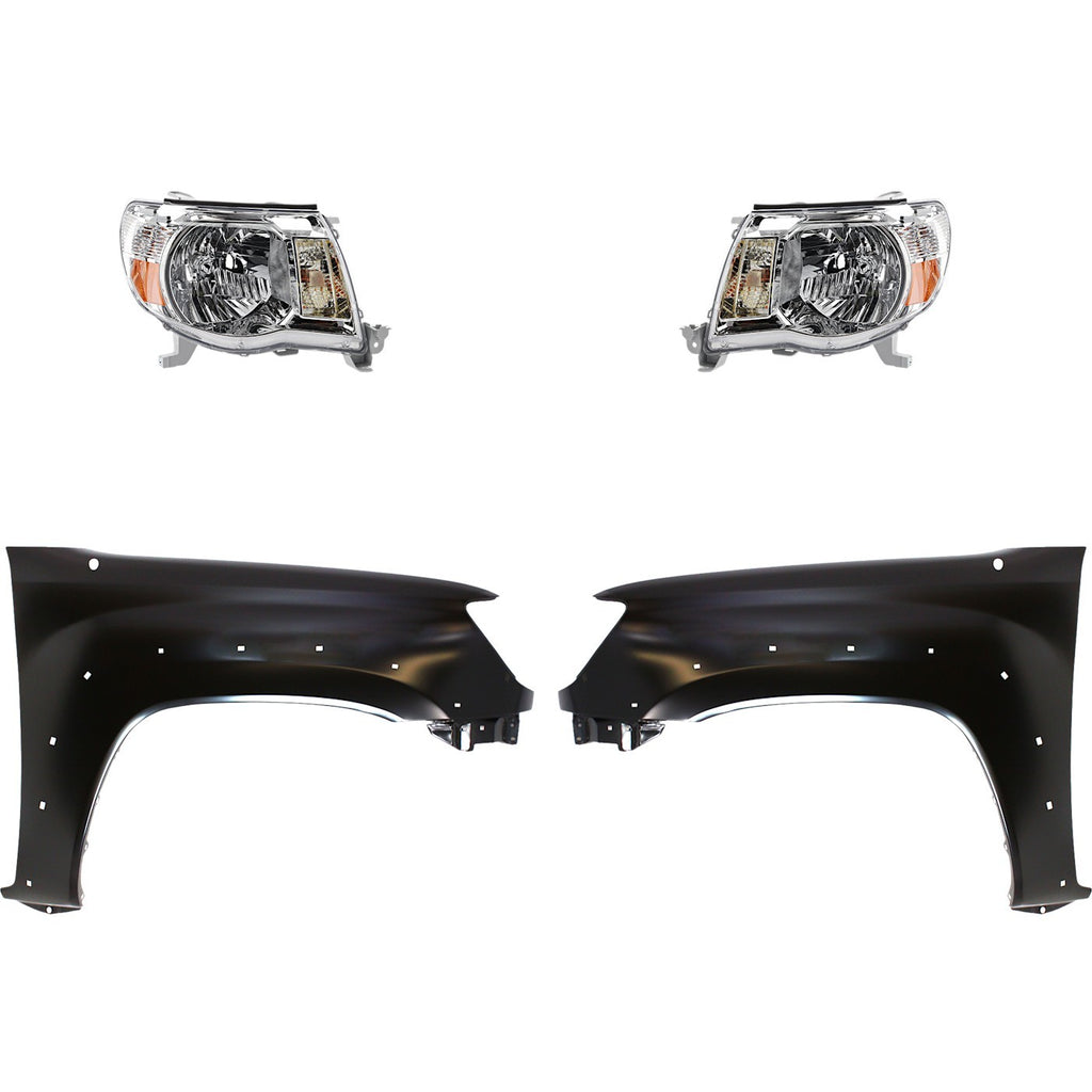 2005-2011 Toyota Tacoma Headlights - Left & Right, CAPA Certified, Assembly (5381104100)