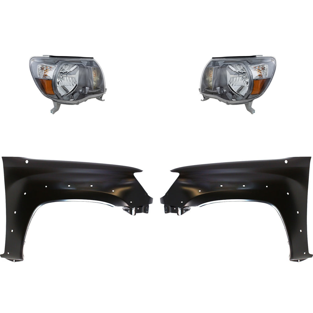 2005-2011 Toyota Tacoma Headlights - Left & Right, Assembly, 4WD (8111004173)