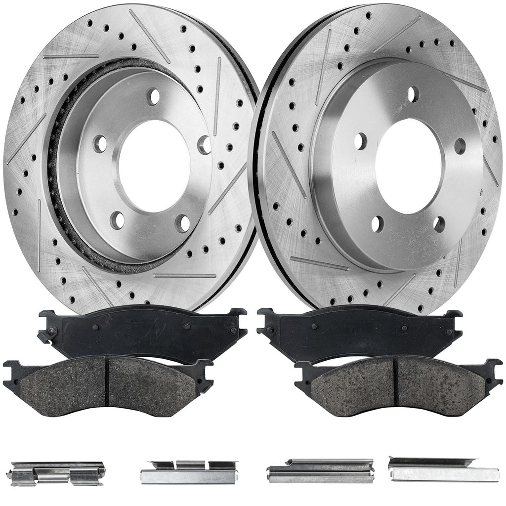 2000-2004 Ford F-150 & F-150 Heritage Brake Rotors - Front, Left & Right, 5-Lug (19773)