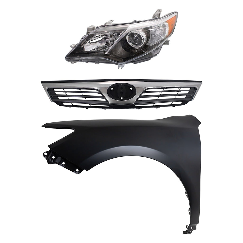 2012-2014 Toyota Camry Headlight - HID, Left (8117006890)