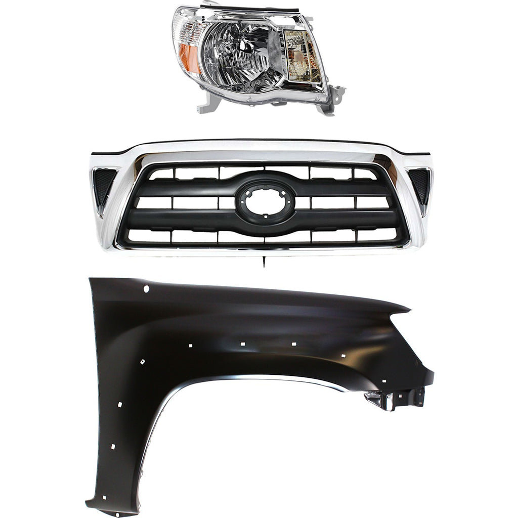2005-2008 Toyota Tacoma Fender - Right, Chrome, 4WD (5310004360)