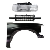 Fender Kit For 99-2002 Chevrolet Silverado 1500 Primed CAPA Front Right