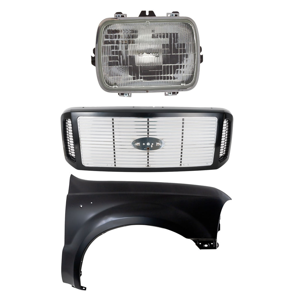 2005-2007 Ford F-250 Super Duty & F-350 Super Duty Grille - Assembly (6C3Z8200DH)