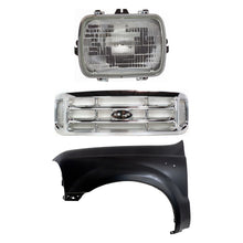 Load image into Gallery viewer, 1999-2004 Ford F-250 Super Duty, F-350 Super Duty &amp; F-450 Super Duty Grille - Halogen, Chrome (F81Z8200)