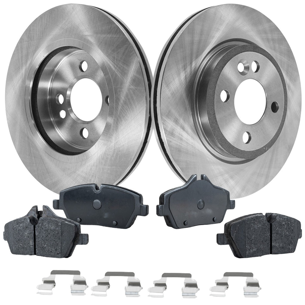 2007-2008 Mini Cooper Brake Rotors - Front, Left & Right (34412)