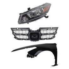 Load image into Gallery viewer, 2011-2012 Honda Accord Grille - Halogen, Left, Assembly (33150TE0A11)