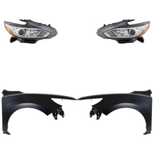 Load image into Gallery viewer, 2016-2018 Nissan Altima Headlights - Halogen, Left &amp; Right, Chrome (260109HS9A)