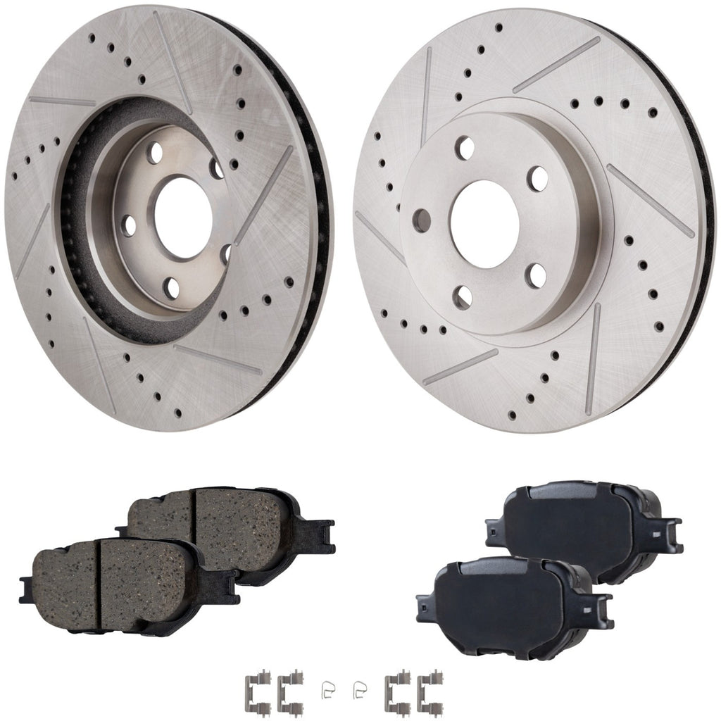 2000-2010 Scion tC & Toyota Celica Brake Rotors - Front, Left & Right (19336)