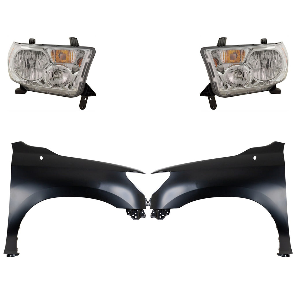 2009-2013 Toyota Tundra Fenders - Halogen, Left & Right, CAPA Certified (538010C190)