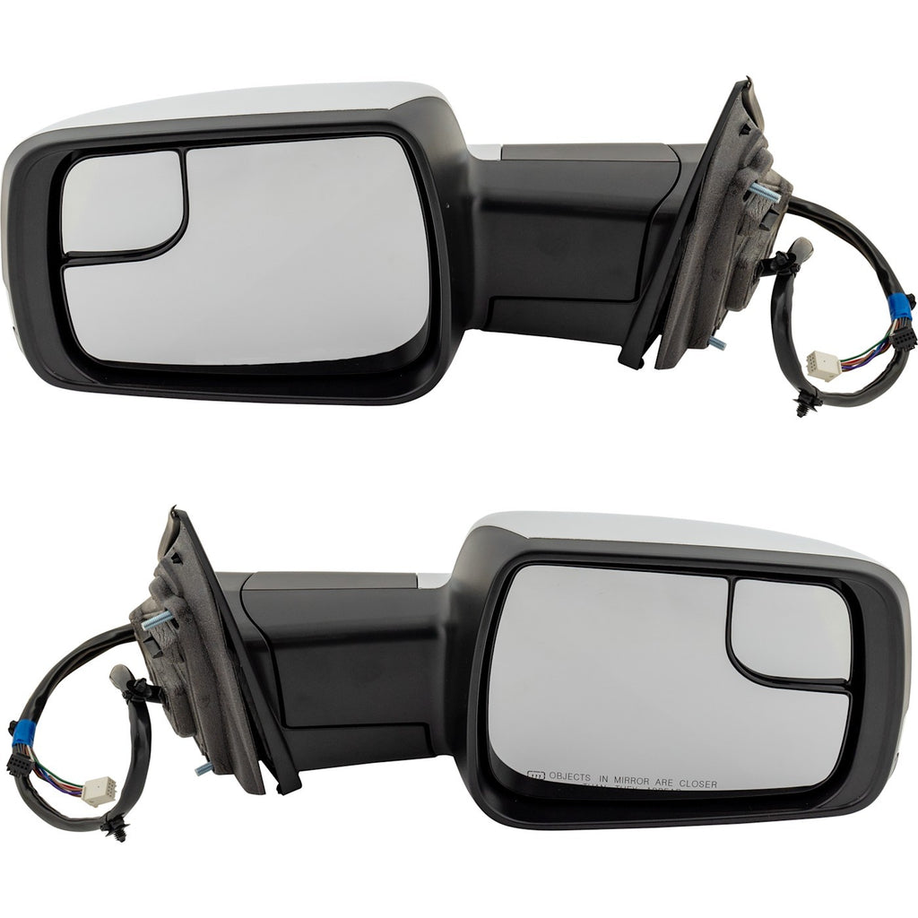 Kool Vue 2019-2022 Ram 1500 Mirrors - Left & Right, Chrome, Heated (68276504AHPFM)