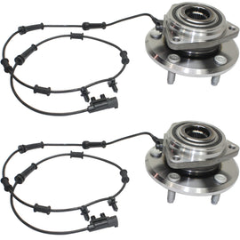2007-2010 Jeep Wrangler Wheel Hubs - Front, Left & Right, w/ Bearing (52060398AC)