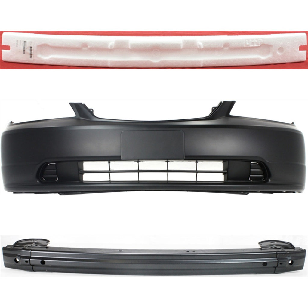 2001-2003 Honda Civic Bumper Cover - Front, 3-Piece (04711S5PA90ZZ)
