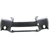 Front Bumper Cover For 2013 Lexus GS350 w/ F Sport/HLW Holes Primed Plastic CAPA