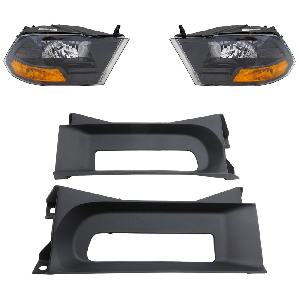 2017-2023 Ram 1500 & 1500 Classic Headlights - Driver & Passenger Side (68270496AEPFM)