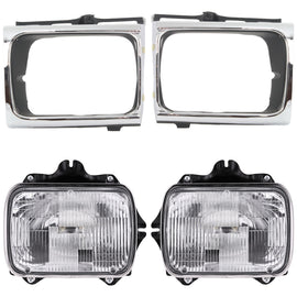 1992-1995 Toyota Pickup Left & Right Halogen Headlight Set