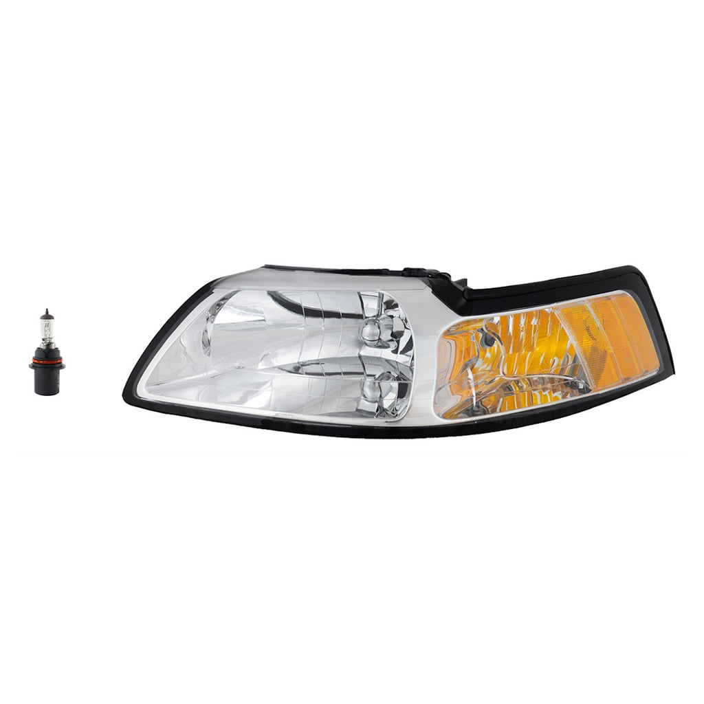 1999-2000 Ford Mustang Headlights - Driver & Passenger Side (YR3Z13008BAPFM)