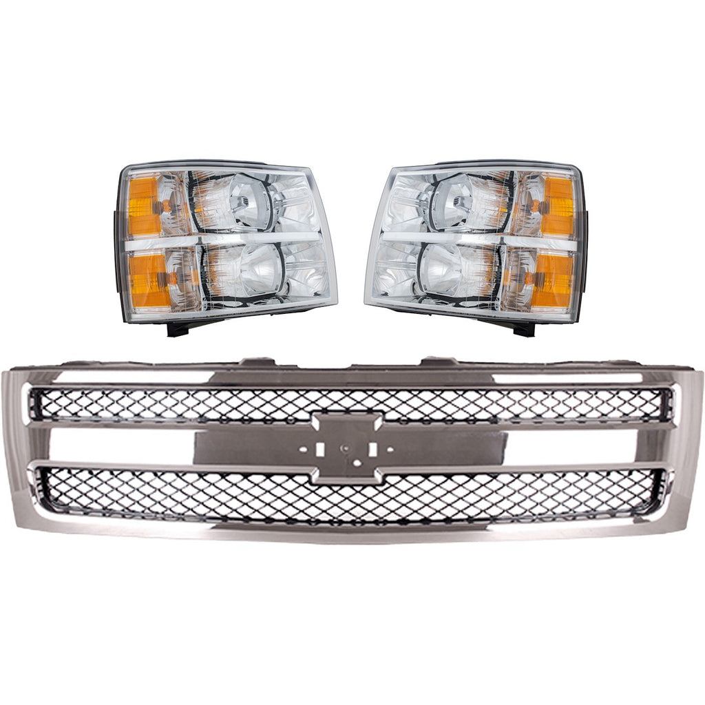 2007-2013 Chevrolet Silverado 1500 Grille (25810707)