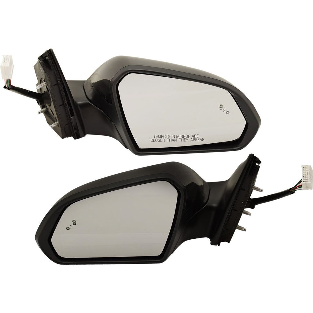 Kool Vue 2018-2019 Hyundai Sonata Mirrors - Left & Right, Black, Heated (87610C2520)