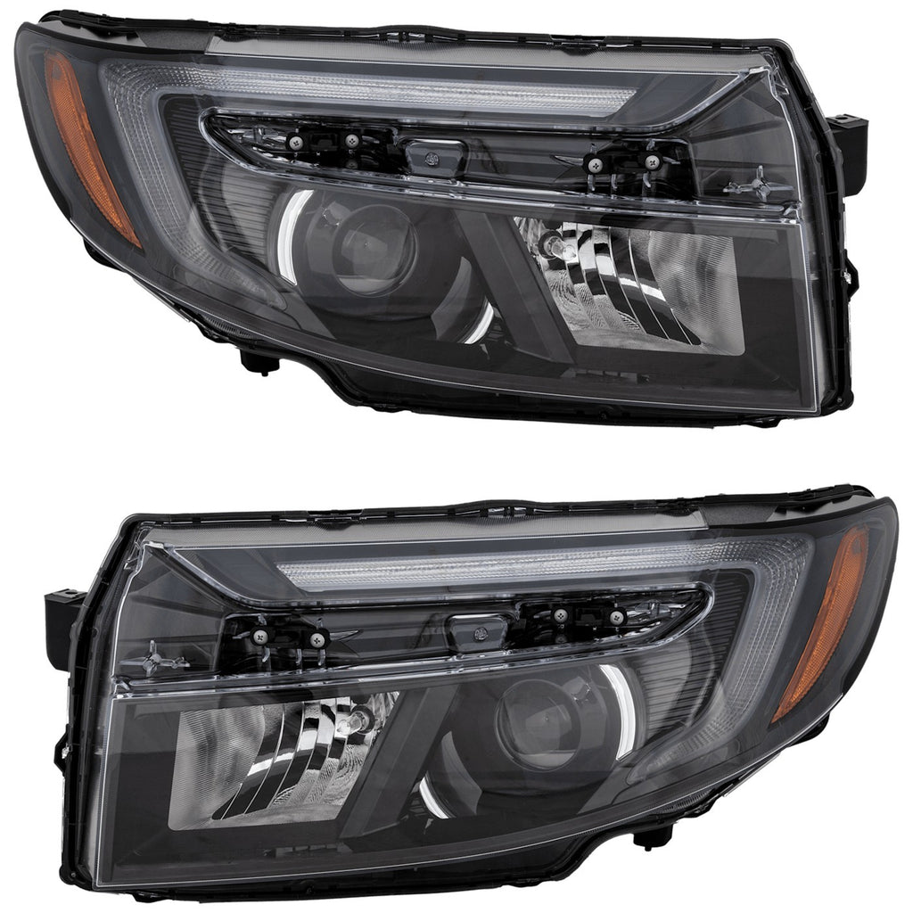 2021-2025 Honda Passport & Ridgeline Headlights - LED, Left & Right, w/ Bulbs (33100T6ZA11)
