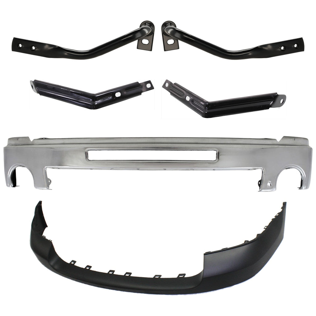 2007-2010 GMC Sierra 2500 HD & Sierra 3500 HD Bumper Face Bar - Front (15902856)