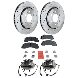 2004-2005 Ford F-150 & F-150 Heritage Wheel Hubs - Front, Driver & Passenger Side, 4WD 4X4 (715046)