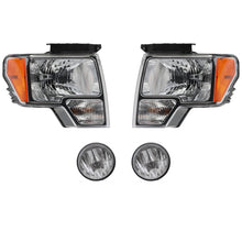Load image into Gallery viewer, 2011-2014 Ford F-150 Headlights - Front, Driver &amp; Passenger Side (DL3Z13008A)