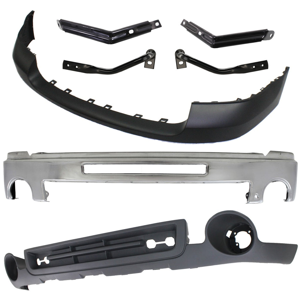 2007-2010 GMC Sierra 2500 HD & Sierra 3500 HD Bumper Face Bar - Front (15902856)