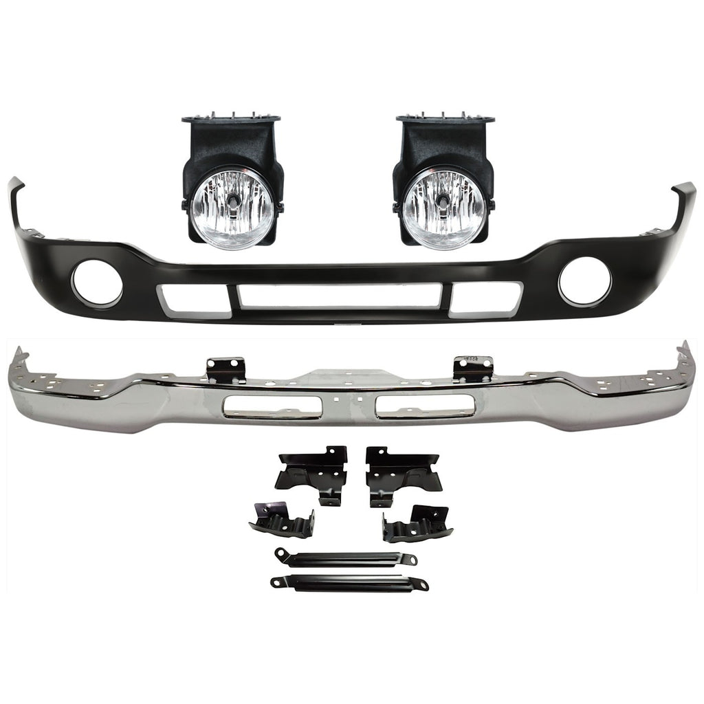 2005-2007 GMC Bumper Face Bar - Front (15098990PFM)