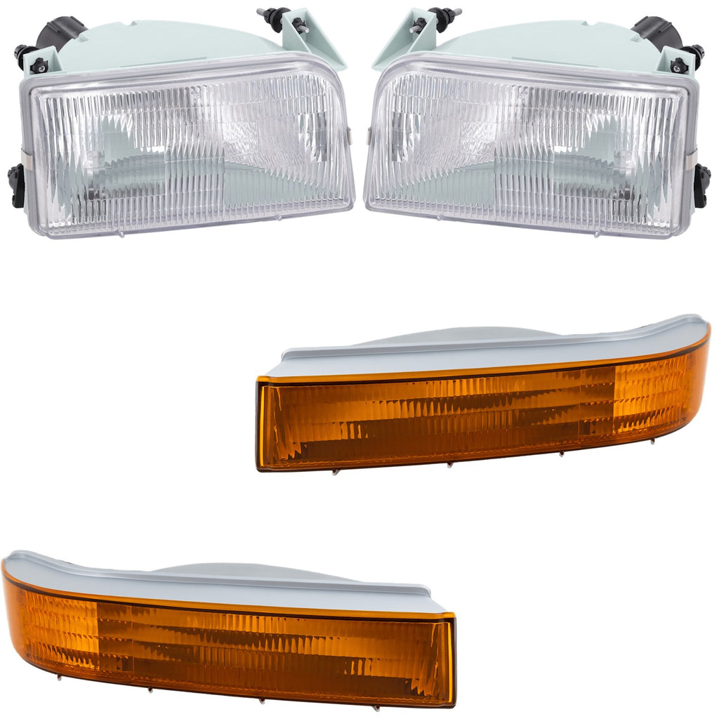 1995-1997 Ford Headlights - Driver & Passenger Side (F2TZ13008A)