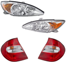 Load image into Gallery viewer, 2002-2004 Toyota Camry Headlights - Halogen, Driver &amp; Passenger Side, Sedan (81110AA060)