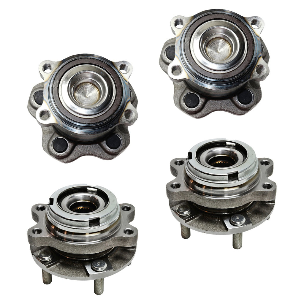 2007-2013 Nissan Altima Wheel Hubs - Front & Rear, Driver & Passenger Side, Coupe (512388)