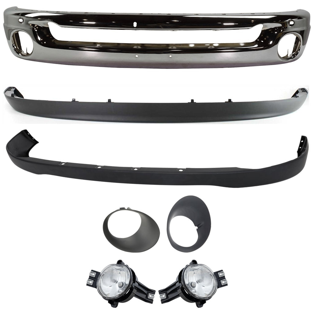 2006-2009 Dodge Ram 1500, Ram 2500 & Ram 3500 Bumper Face Bar - Front (55077946AB)