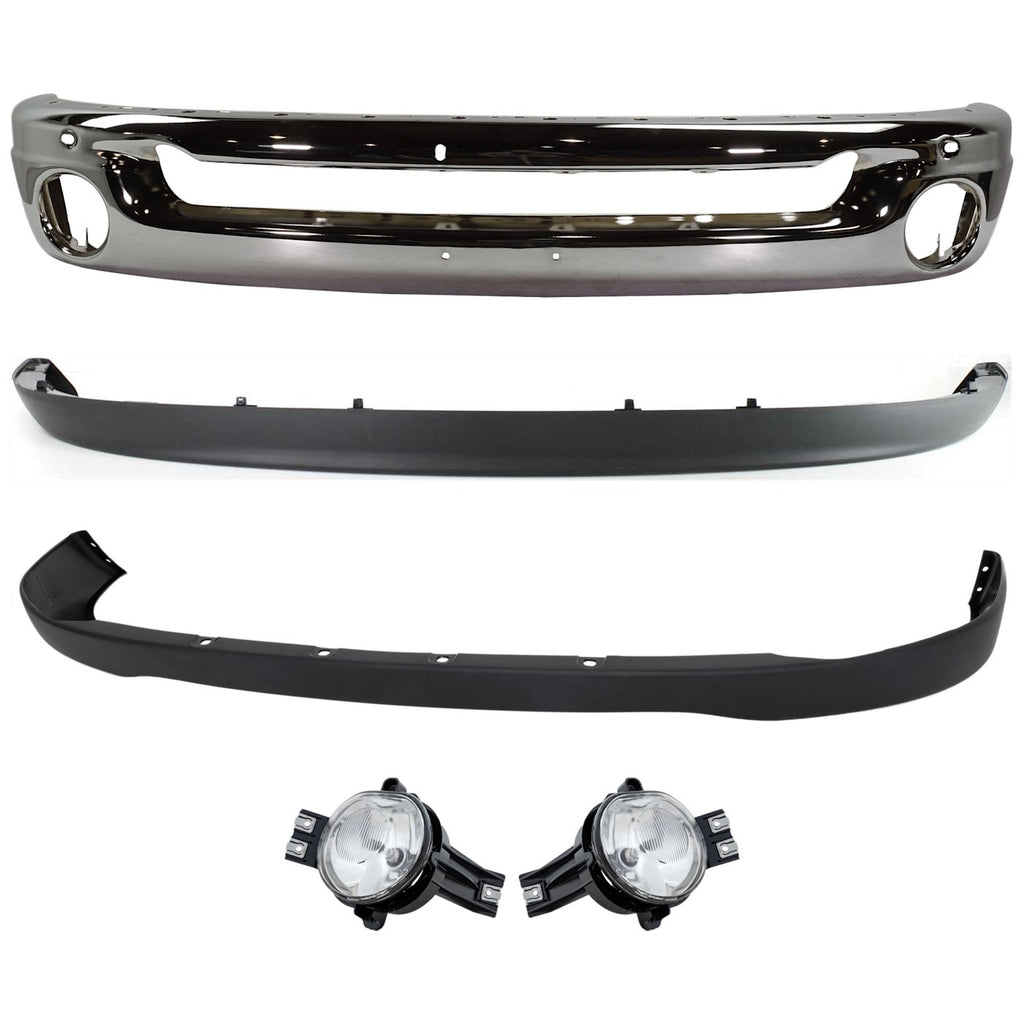 2006-2009 Dodge Ram 1500, Ram 2500 & Ram 3500 Bumper Face Bar - Front (55077946AB)