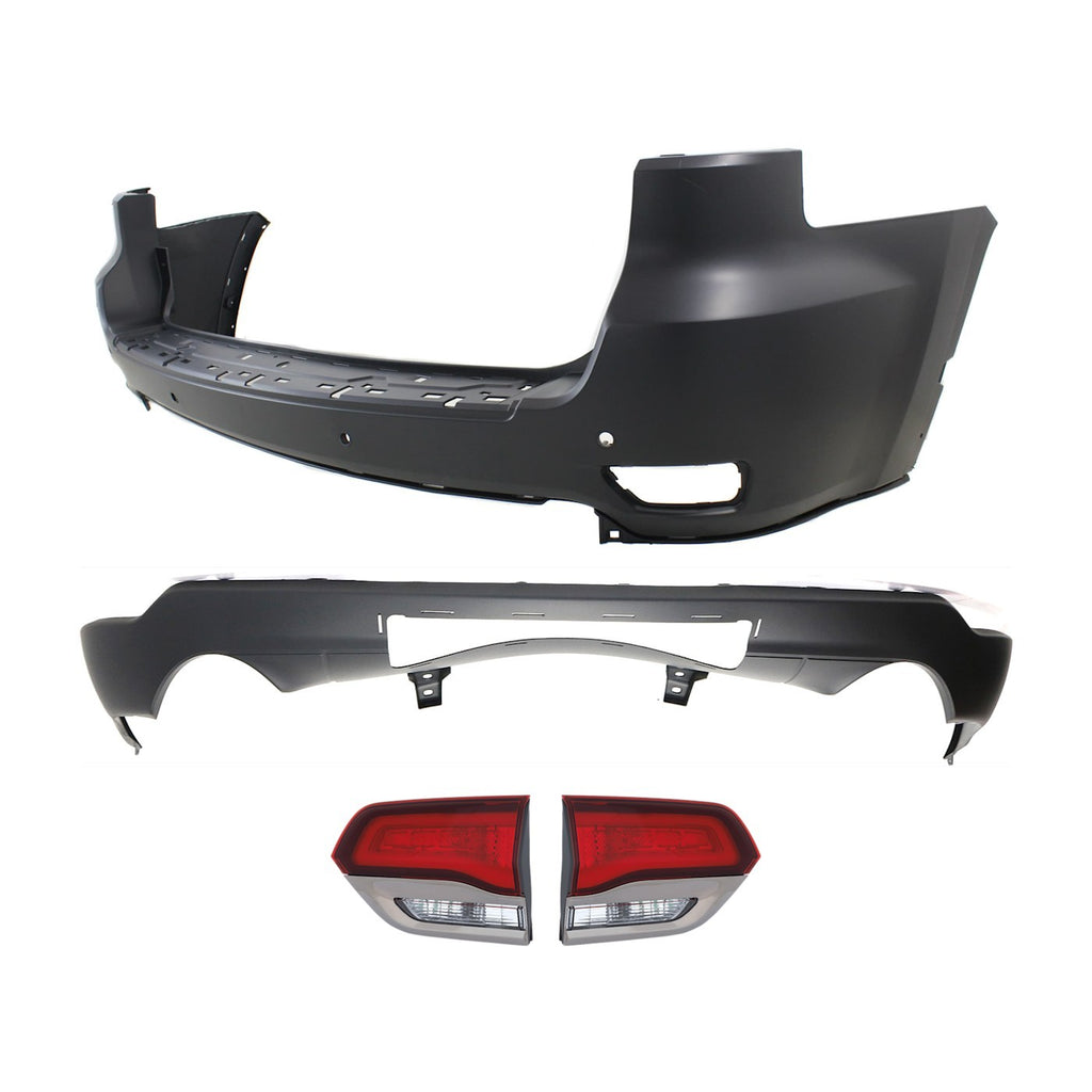 2014-2015 Jeep Grand Cherokee Bumper Cover - Rear, Upper (68111470AB)