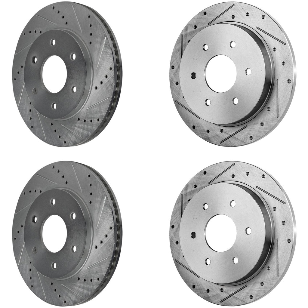 2004-2005 Nissan Brake Rotors - Front & Rear (31328)