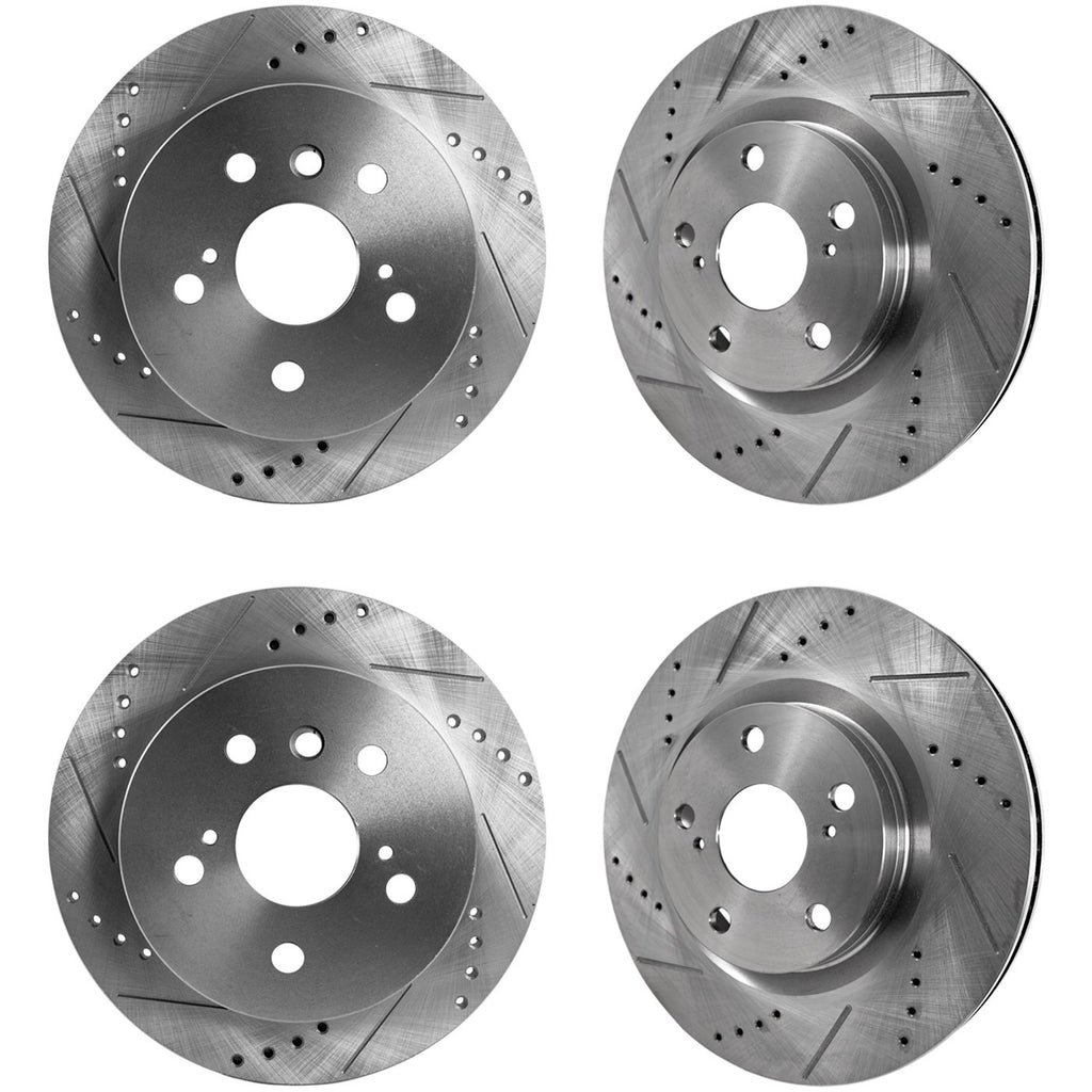 2012-2018 Toyota Brake Rotors - Front & Rear (31434)