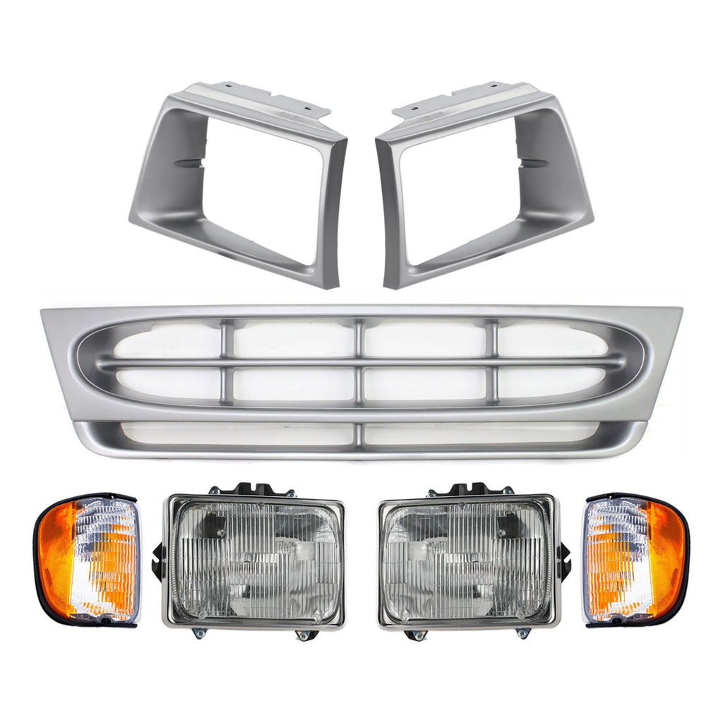 1998-2002 Ford Headlights - Driver & Passenger Side (F3UZ13007A)