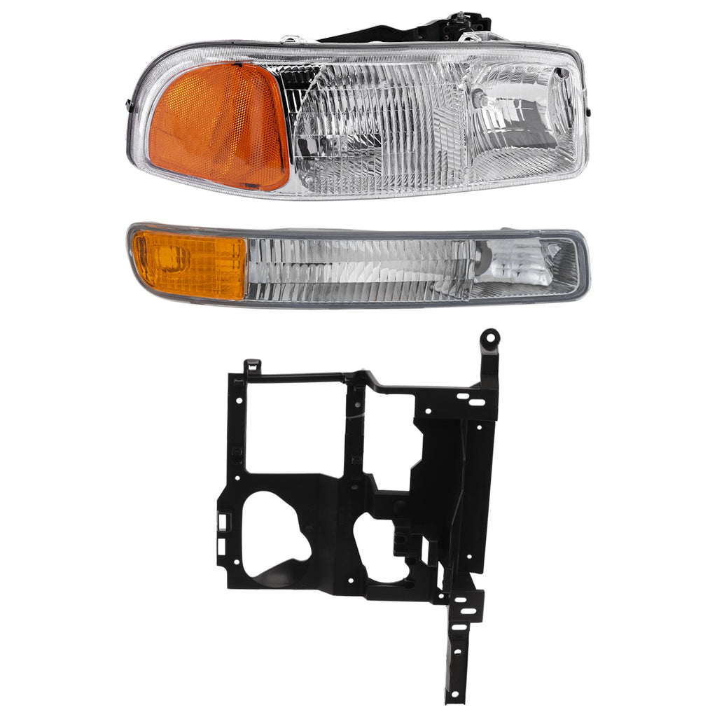 2005-2007 GMC Headlights - Driver & Passenger Side (15850352)